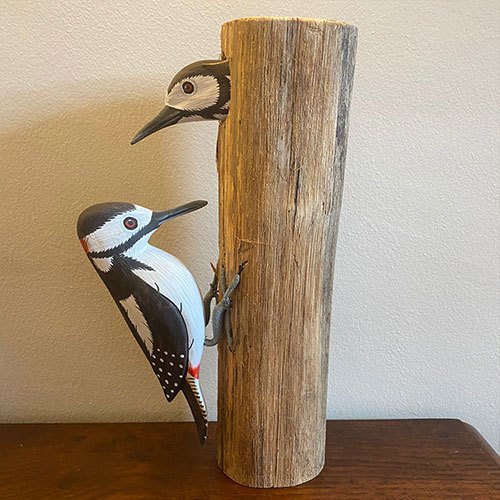 Double Spotted Woodpecker Ornament